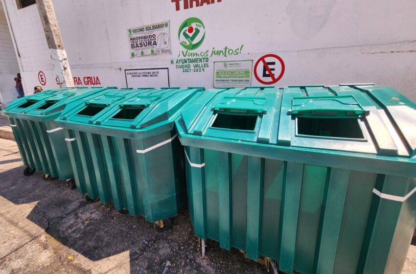  Nuevos contenedores de basura en mercados municipales, mejorarán higiene e imagen: David Medina