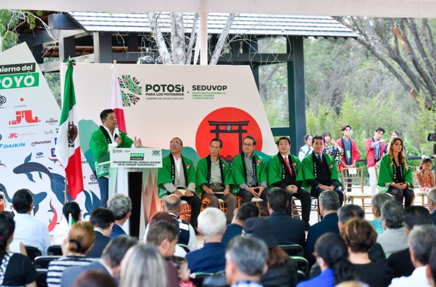  Ricardo Gallardo entrega el parque japonés más grande de México