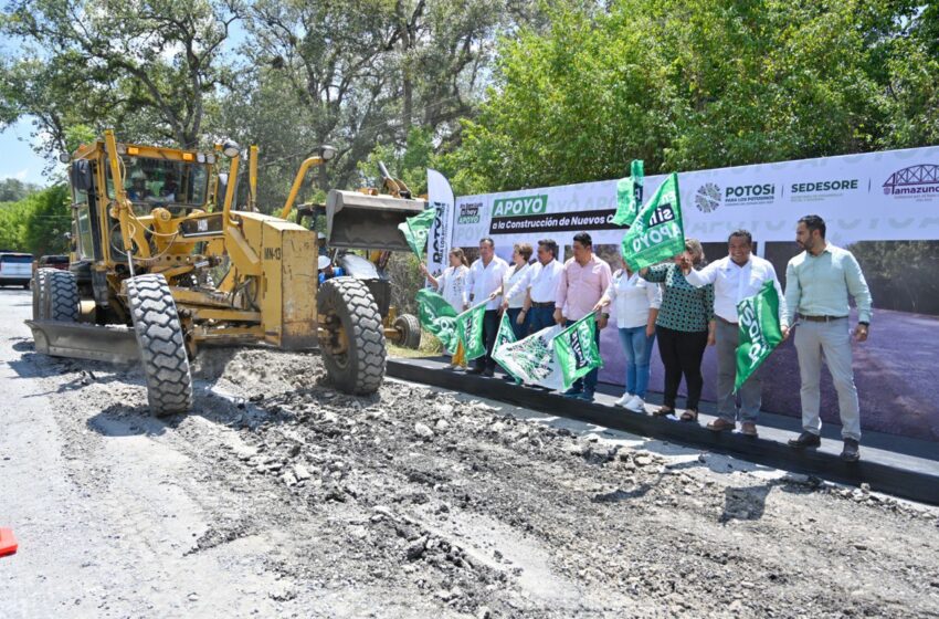  Ricardo Gallardo arranca camino de acceso al Tec de Tamazunchale