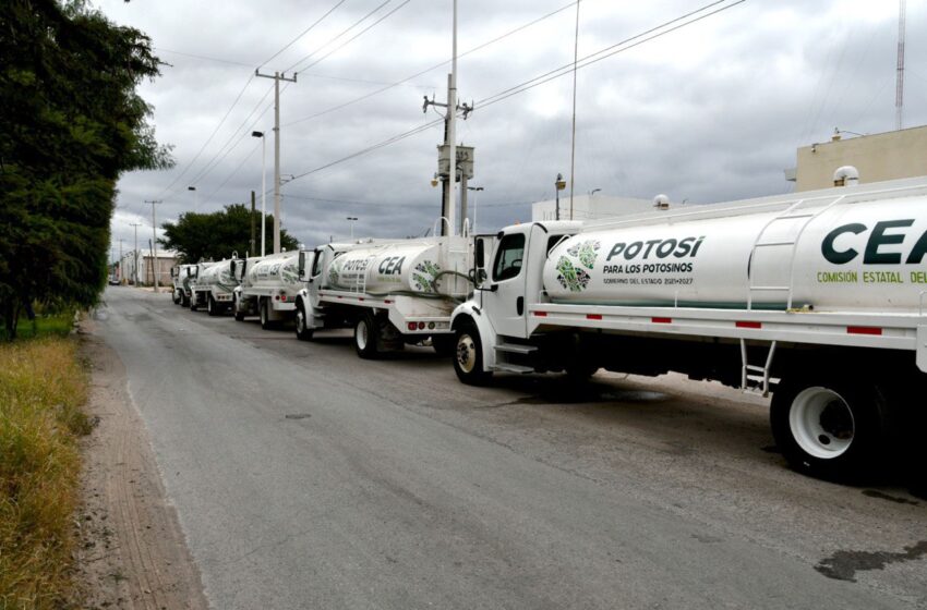  Estado continúa entrega de agua potable en la zona metropolitana