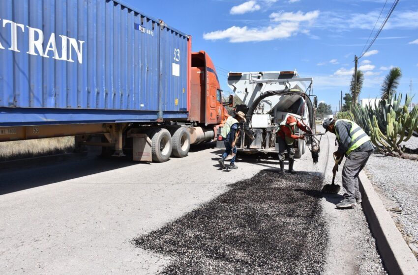  Gobierno del Estado inicia obras de conservación en zona industrial