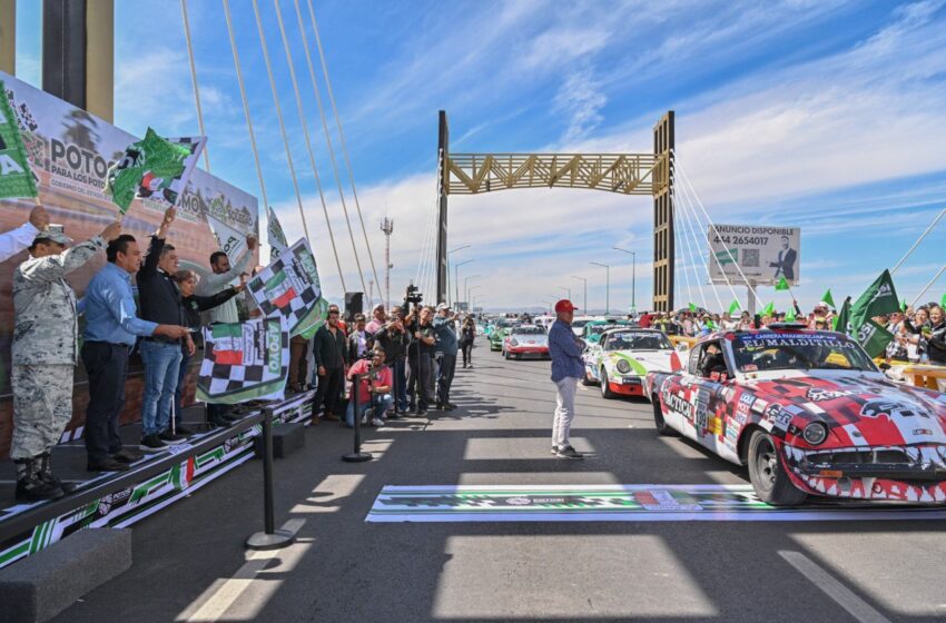  Gallardo arranca etapa San Luis-Monterrey de la panamericana