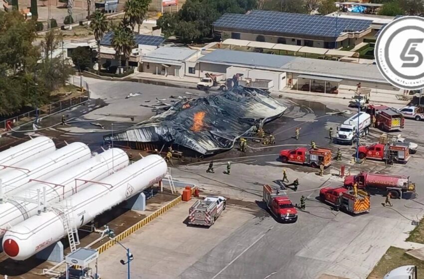  Esfuerzos de Emergencia en Marcha para Controlar Incendio en Planta de Gas en San Francisco de los Romo