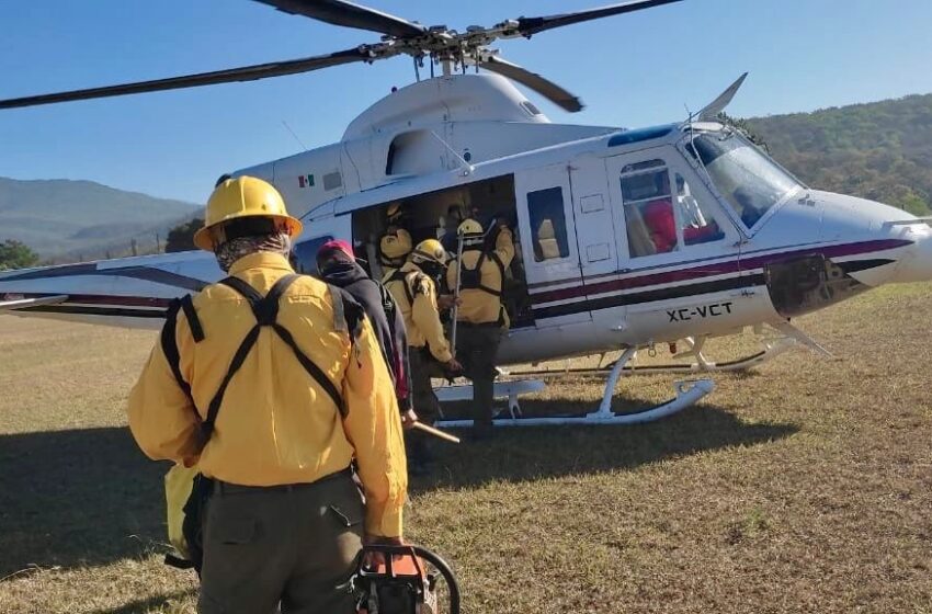  Gobierno Estatal Despliega Aeronave para el Combate de Incendios Forestales