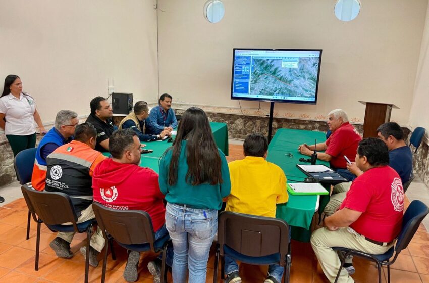  Puesto de Mando Estatal Establecido en Parque Tangamanga I para Controlar Incendio en la Sierra de San Miguelito