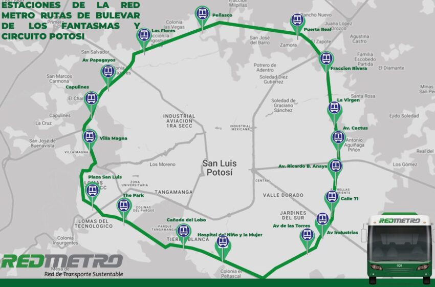  MetroRed Transforma la Movilidad Urbana en San Luis Potosí