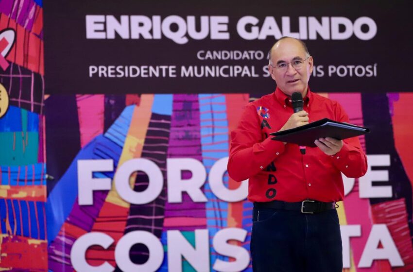  Enrique Galindo propone municipalización del servicio de agua para mejorar el abasto en San Luis Potosí