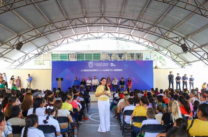  Tere Jiménez se compromete a fortalecer la inversión en educación en Aguascalientes
