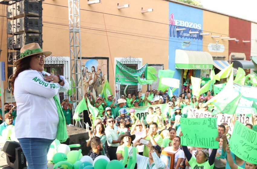  Arcelia Morales cierra campaña con multitudinario apoyo en Santa María del Río