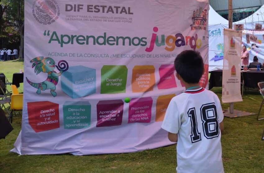  Jóvenes potosinos participan en el Festival “Puente de Colores” del DIF Nacional