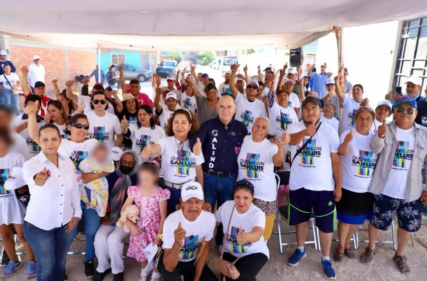  Enrique Galindo promete pavimentaciones y acceso al agua potable para colonias de San Luis Potosí