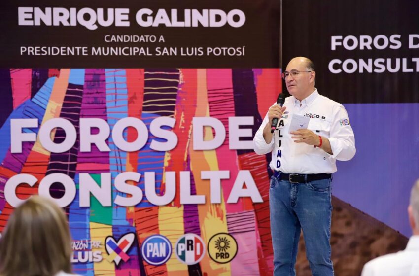  Enrique Galindo promete inversión en infraestructura y municipalización del agua