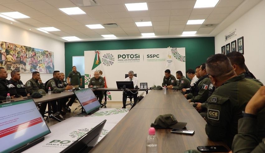  Secretario de Seguridad de San Luis Potosí Exige Eficacia y Compromiso a la Guardia Civil Estatal