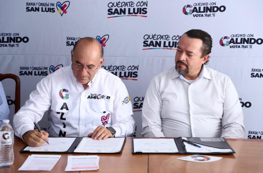  Enrique Galindo, Único Candidato a la Alcaldía de SLP en Firmar Compromiso por el Desarrollo Sustentable y la Acción Climática