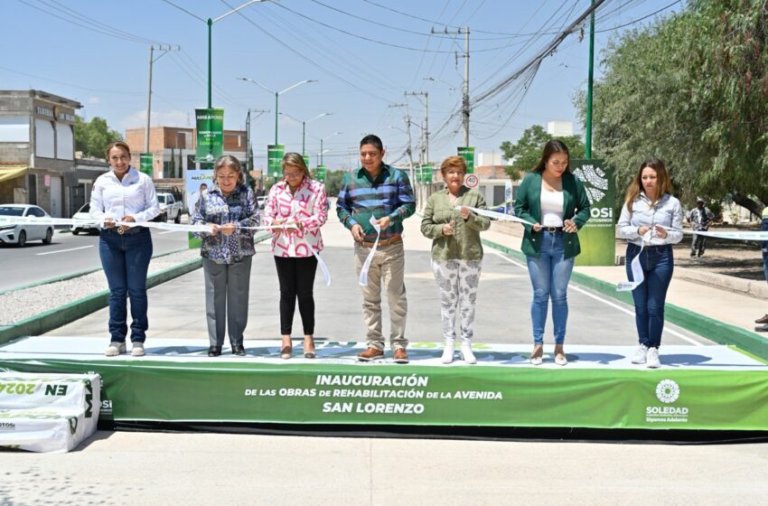  Gobernador Ricardo Gallardo inaugura avenidas y parque lineal en Soledad de Graciano Sánchez