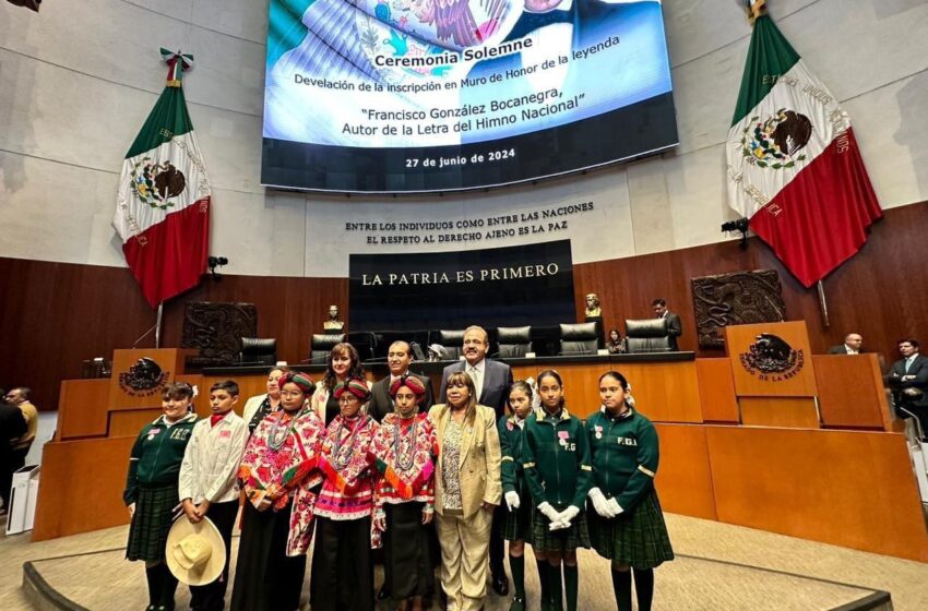  Senado de la República rinde homenaje a Francisco González Bocanegra, autor del Himno Nacional Mexicano