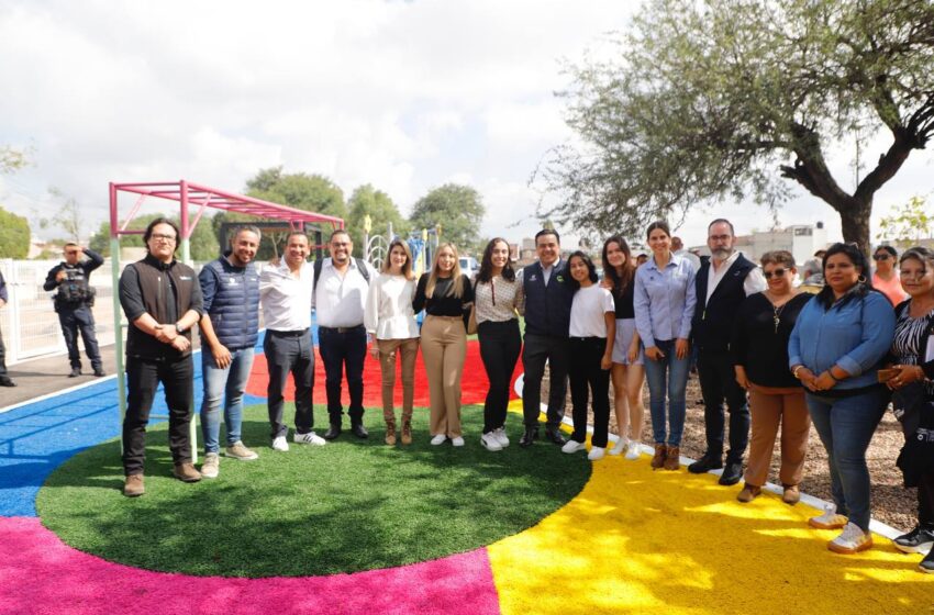  Entrega Luis Nava el nuevo parque “Don Manuel” en la colonia La Huerta