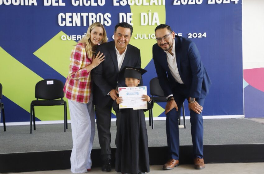  Luis Nava y Arahí Domínguez Encabezan Clausura del Ciclo Escolar en los Centros de Día del DIF