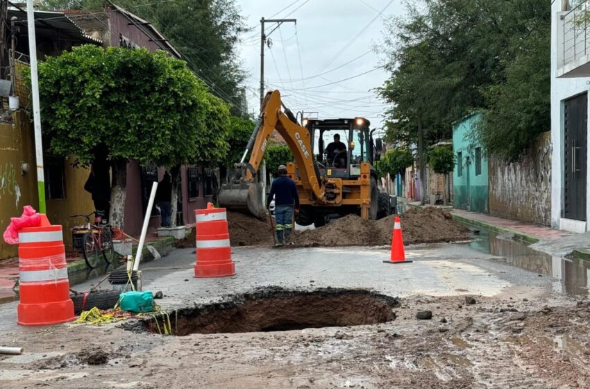  Municipio de Soledad asume reparación por colapso de drenaje ante indolencia de Interapas