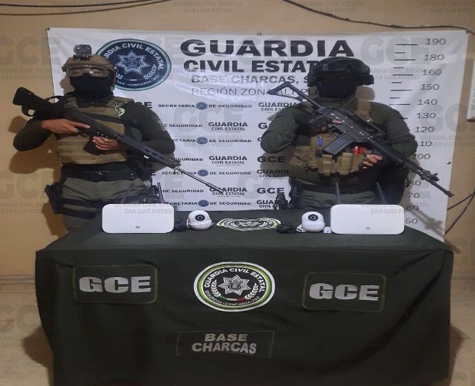  Videocámaras de supuesta red criminal, son aseguradas por Guardia Civil Estatal