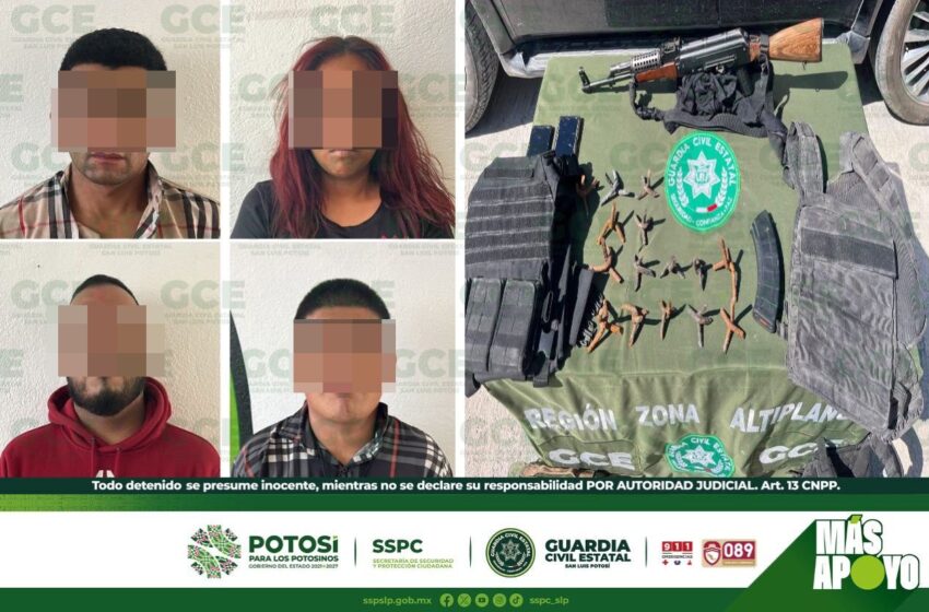  Desarticulan célula criminal en operativo “Altiplano Seguro” en Cedral, S.L.P.