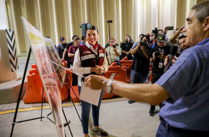  Gobernadora de Baja California da banderazo a primera etapa del distribuidor vial Lázaro Cárdenas y Carranza