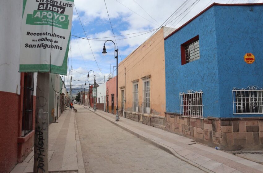  Avanzan obras de rehabilitación en el barrio de San Miguelito con más del 85% de progreso