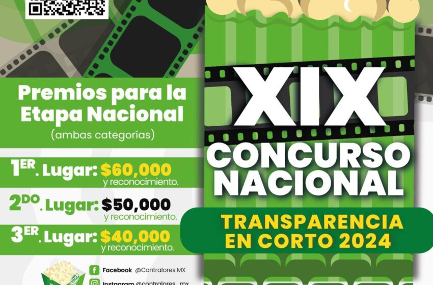  La Contraloría General del Estado invita a jóvenes a participar en el “Concurso Nacional de Transparencia en Corto”