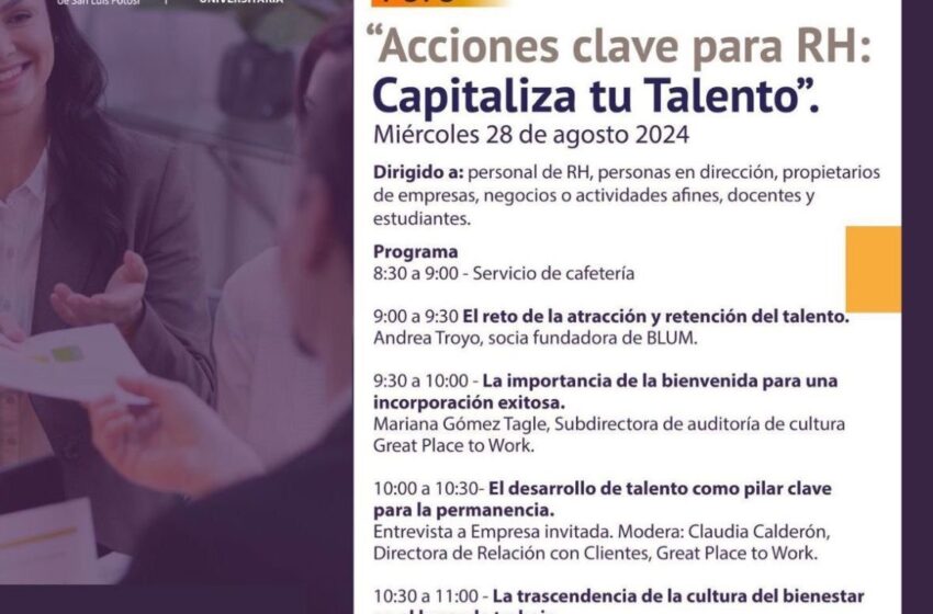  UASLP y Great Place to Work organizan foro sobre gestión de talento