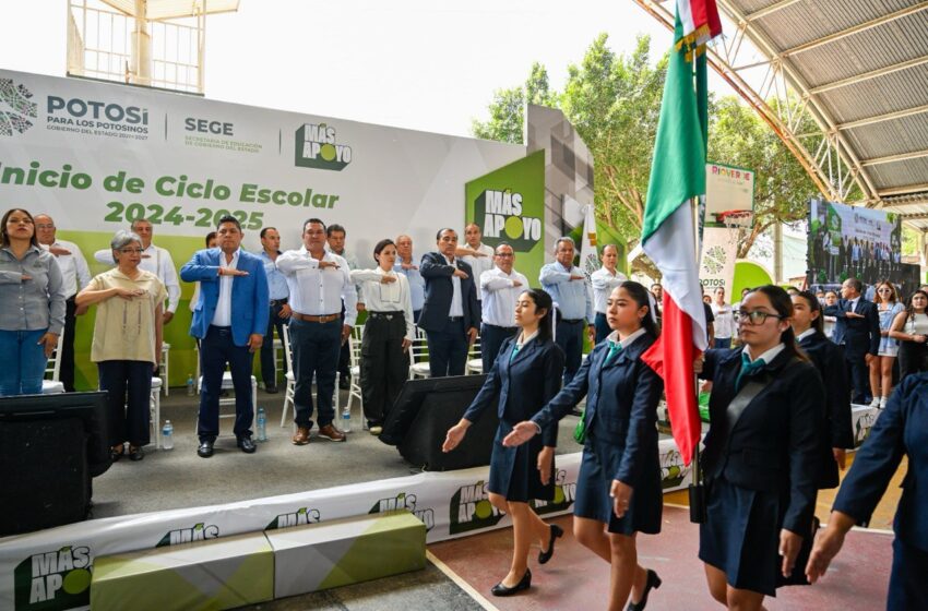  El Gobernador Ricardo Gallardo inaugura el ciclo escolar 2024-2025 en San Luis Potosí