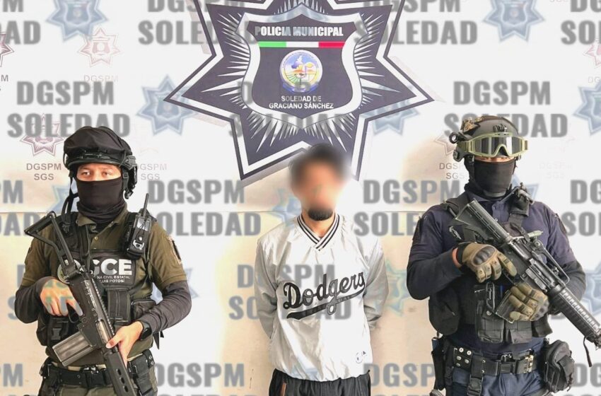  Policías Soledenses logran detención de objetivo prioritario, en acciones con Guardia Civil Estatal