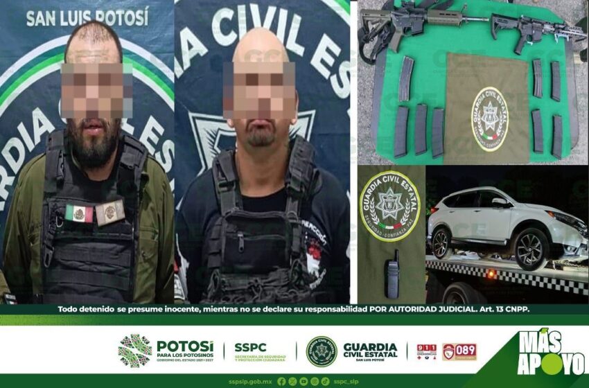  Guardia Civil Estatal detiene a presunto líder criminal en Tamasopo