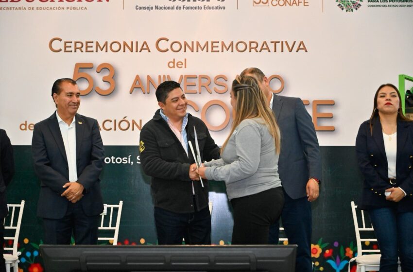  Reafirma Ricardo Gallardo compromiso con la educación y más apoyo al CONAFE