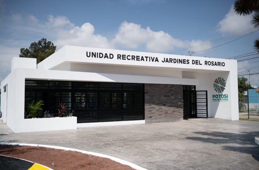  Ricardo Gallardo inaugura nueva área recreativa en Villa de Pozos con una inversión de nueve millones de pesos