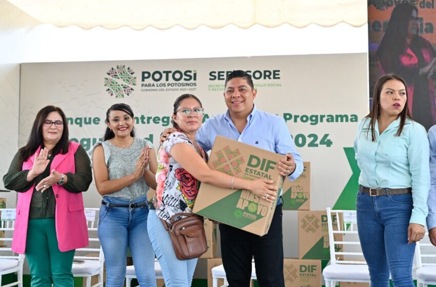  Garantiza Ricardo Gallardo seguridad alimentaria para medio millón de hogares en San Luis Potosí