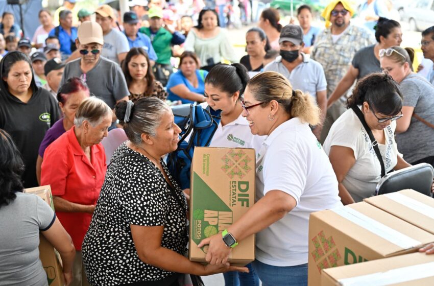  Agradecen familias potosinas el nuevo programa Seguridad Alimentaria 2024