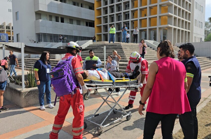  UASLP realiza su primer Macro Simulacro Universitario con una participación de 39 mil personas