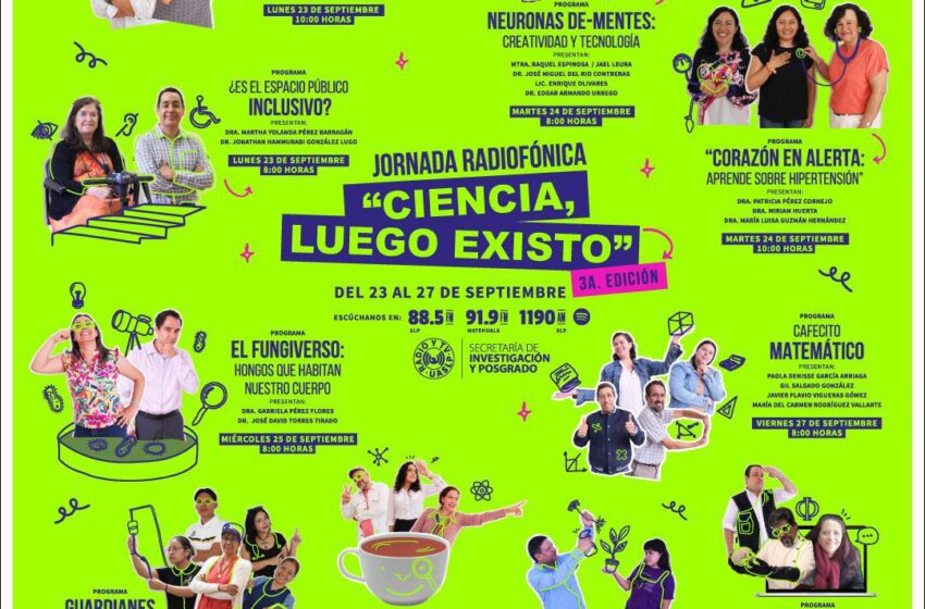  “Ciencia, luego existo”: UASLP celebra la cultura científica con actividades de divulgación