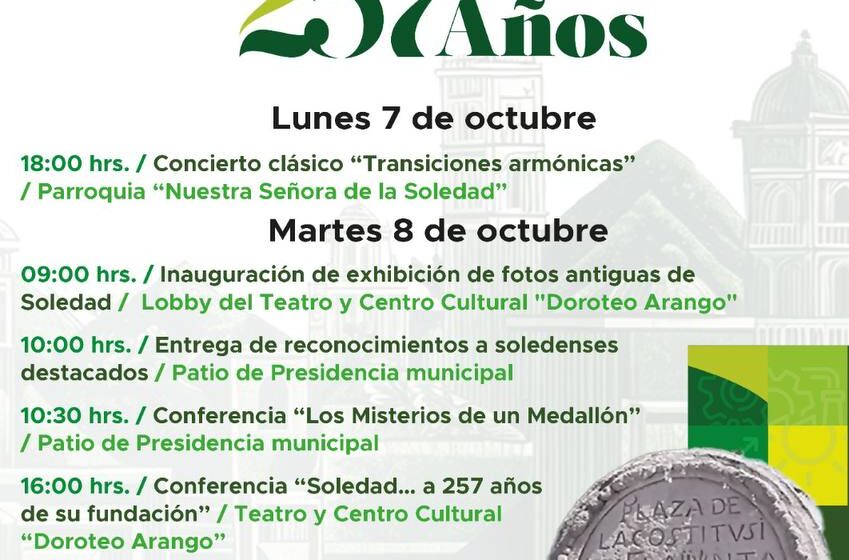  257 años de historia y cultura en Soledad de Graciano Sánchez: Celebración del aniversario de su fundación