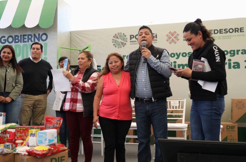  Ricardo Gallardo fortalece a las familias de la capital con el programa Seguridad Alimentaria