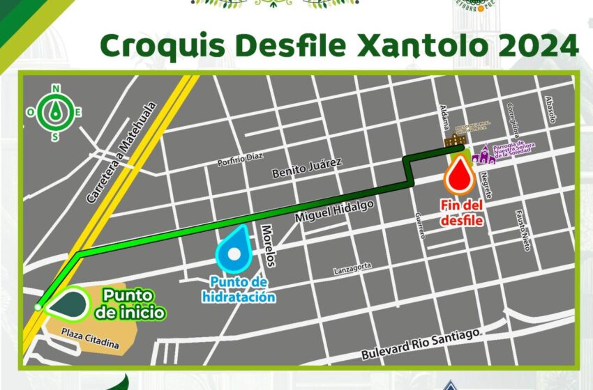  Tránsito Vial de Soledad anuncia actualización de ruta para el Desfile Xantolo