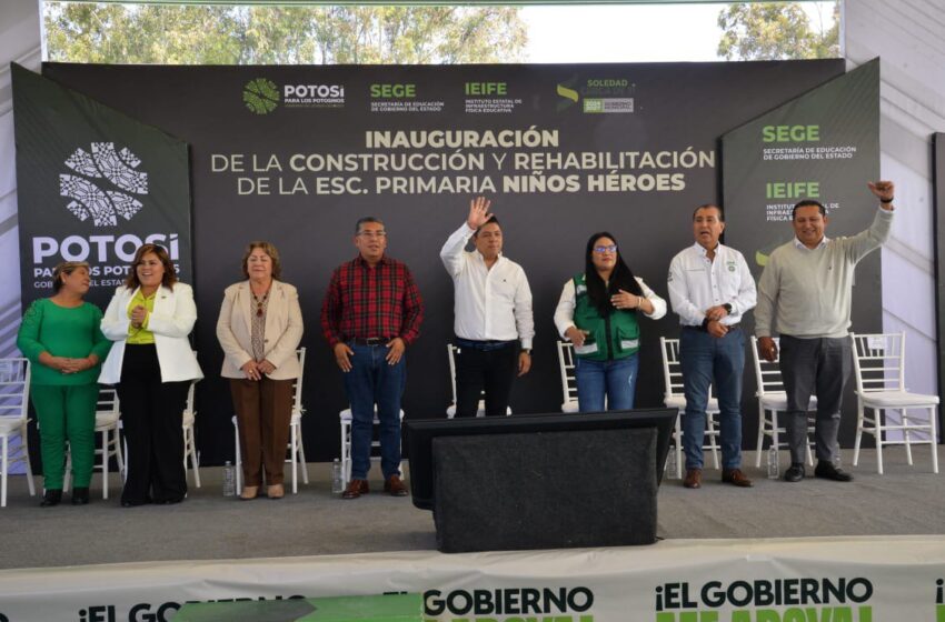  Más cerca de ti: Gobernador y alcalde de Soledad entregan históricas obras educativas en dos planteles