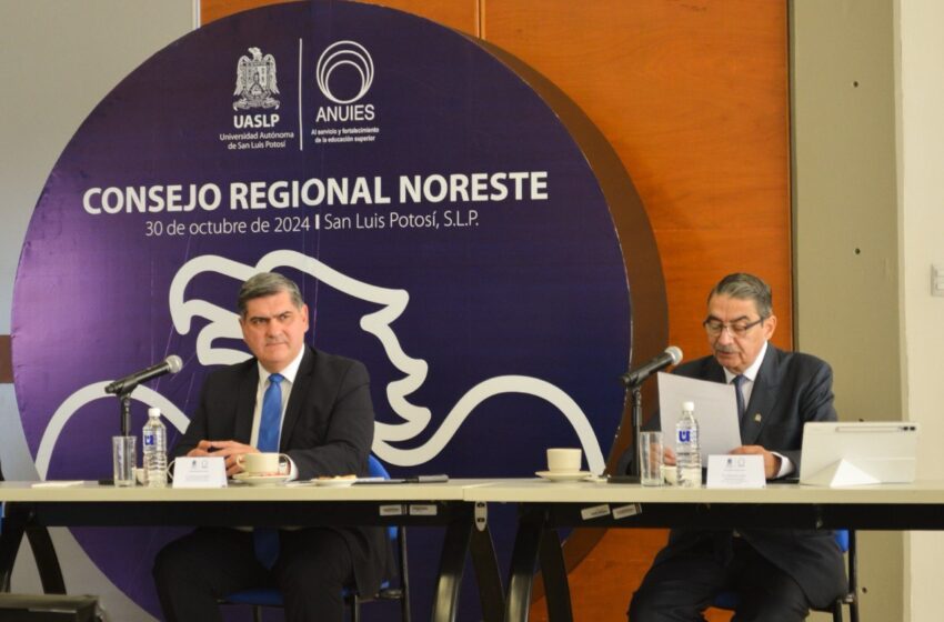  Rector de la UASLP asume liderazgo del Consejo Regional Noreste de ANUIES para el periodo 2025-2028