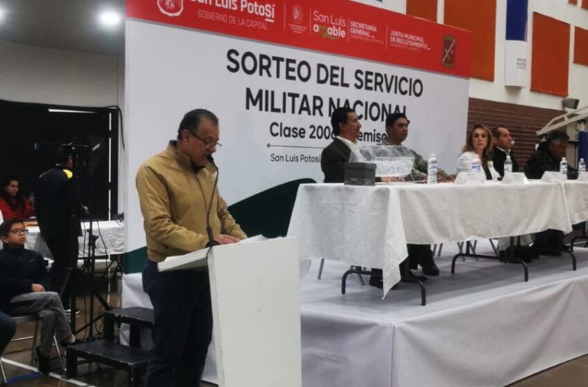  Realizan sorteo del Servicio Militar en San Luis Capital