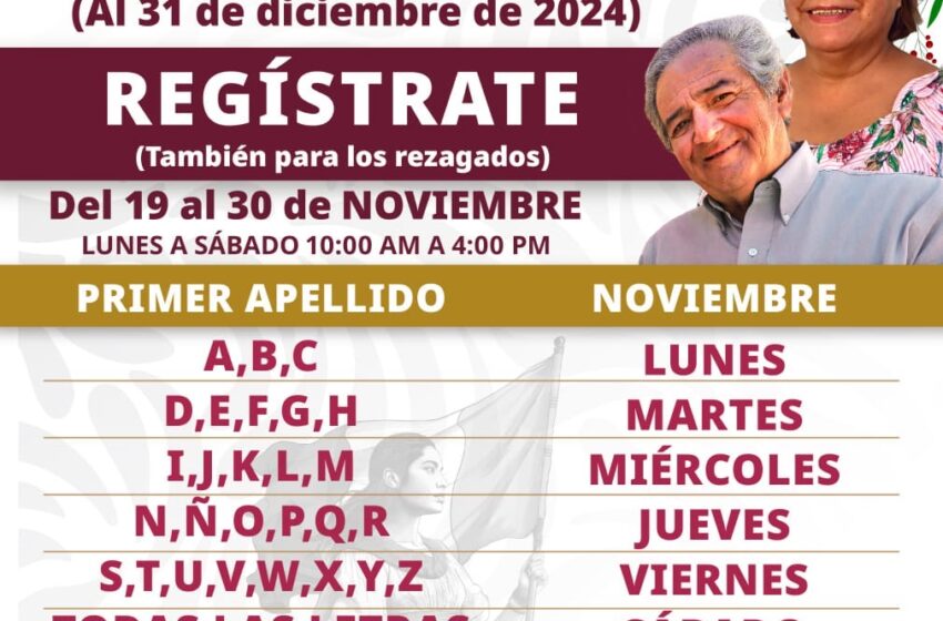  Continúa en San Luis Potosí el registro para programas de Bienestar en noviembre y diciembre