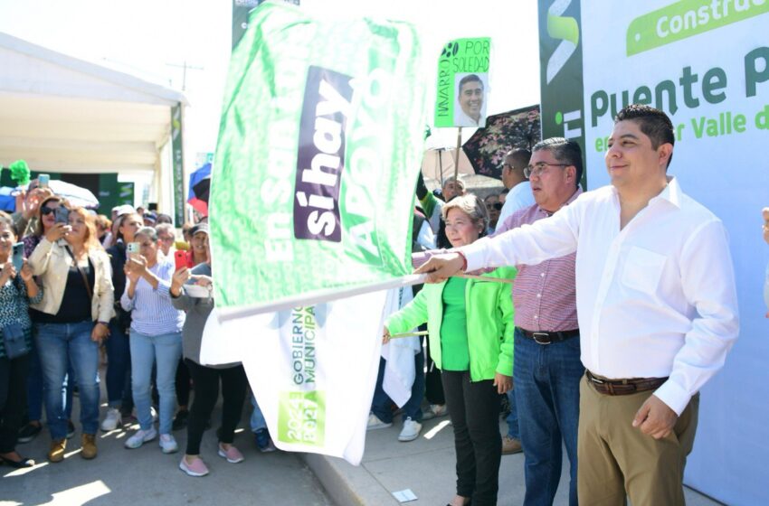  Ricardo Gallardo cumple compromiso en Soledad con nuevo puente peatonal