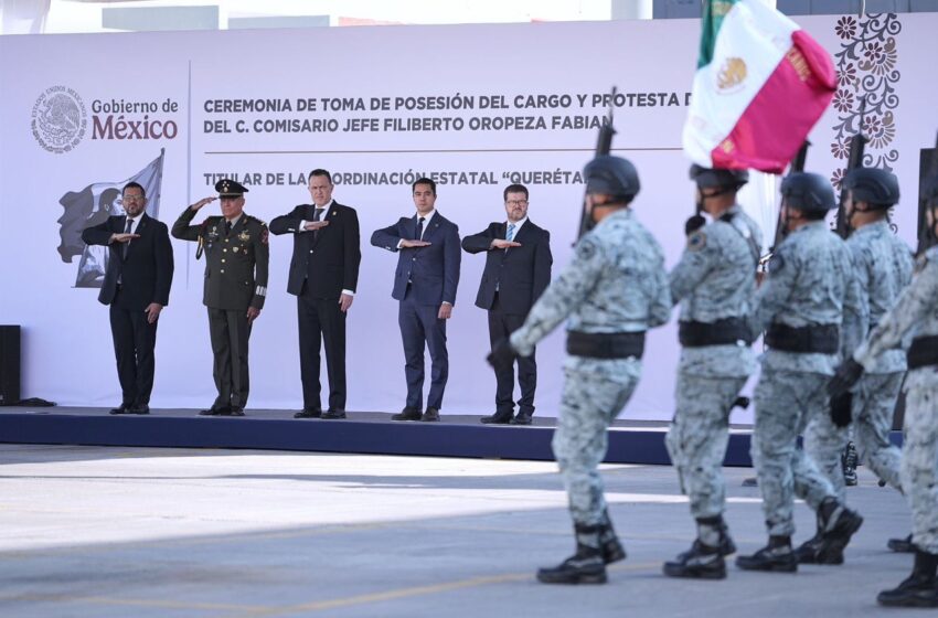  Felifer Macías Acompaña la Toma de Protesta del Nuevo Titular de la Guardia Nacional en Querétaro