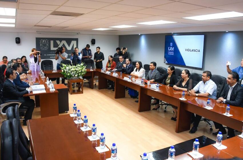  Municipios de Aguascalientes, Calvillo y Pabellón Presentan Propuestas Fiscales para 2025 ante el Congreso