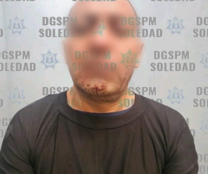  En intervención, policía municipal de Soledad detuvo a presunto responsable de doble homicidio