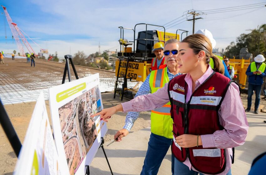  Gobernadora Marina del Pilar supervisa avance del Nodo Morelos y arranca obras de red de agua potable en Tijuana